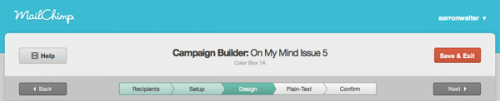 Mailchimp editor before pic