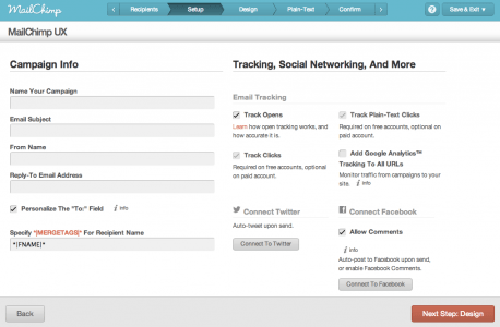 Mailchimp campaign builder